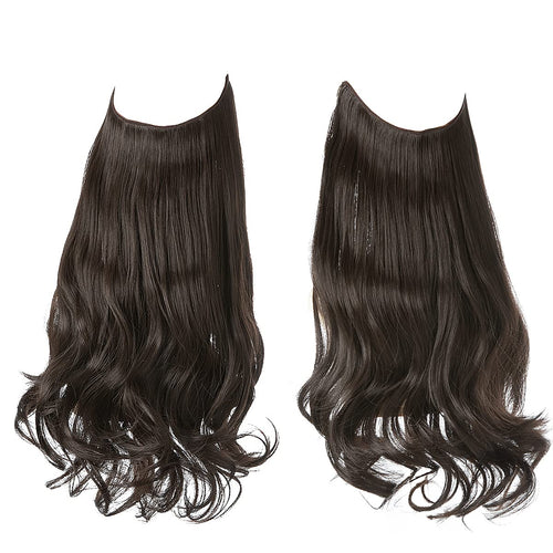 Estensioni dei capelli castani scuri