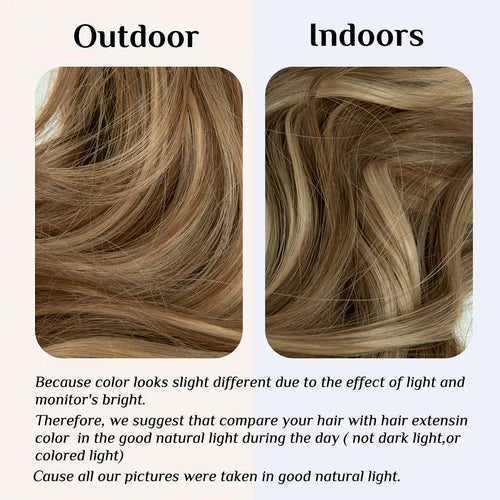 Ash Moyen Brun/cendre Extensions de cheveux blonds