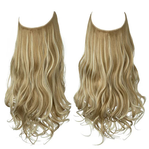 Extensions de cheveux blonds blonds/plages foncées