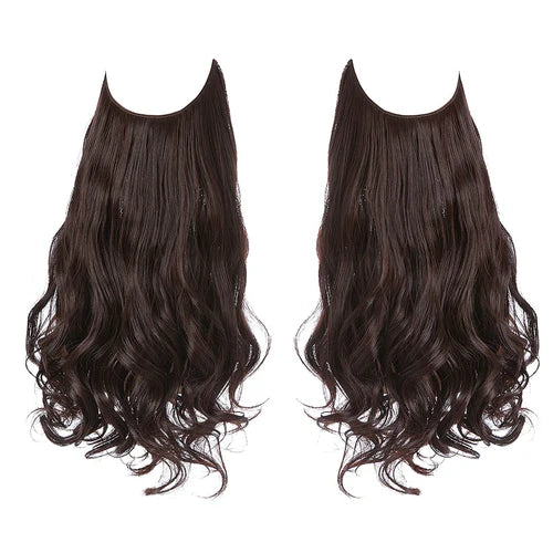 Extensions de cheveux bruns châtaigniers