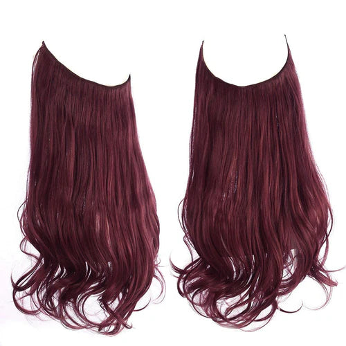 Extensions de cheveux roux du vin