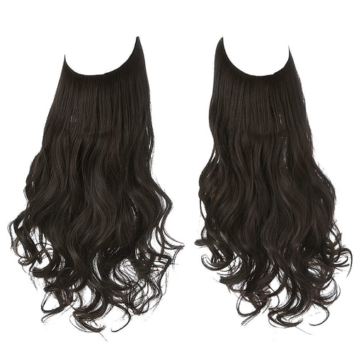 Extensions de cheveux brun noir