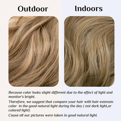 Estensioni di capelli biondi marroni