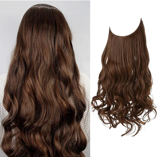 Extensions de cheveux brun clair