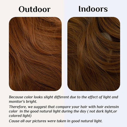 Extensions de cheveux légers auburn