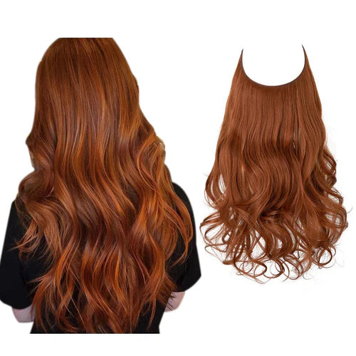 Extensions de cheveux roux en cuivre
