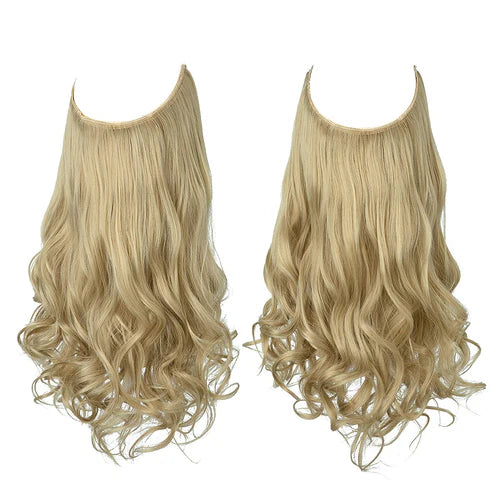 Extensions de cheveux blonds naturels
