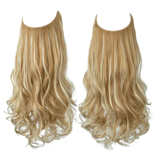 Extensions de cheveux blonds blonds/plages dorés