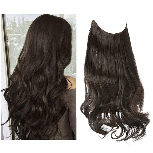 Estensioni dei capelli castani scuri