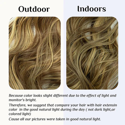 Extensions de cheveux blonds/cendres dorés