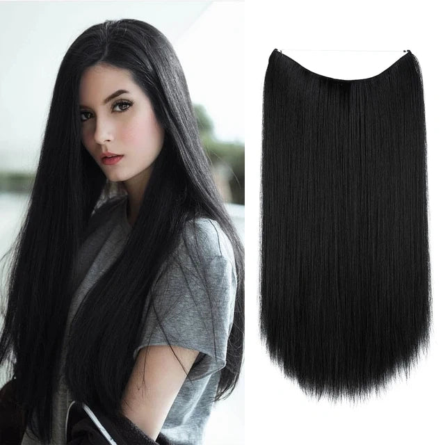 Estensioni di capelli dritti neri