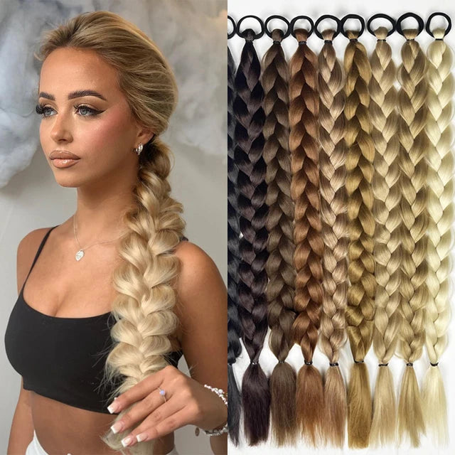 Treccia di capelli bagliori naturali