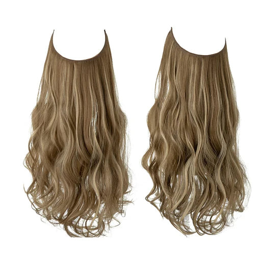 Ash Medium marrón/cenizas extensiones de cabello rubio