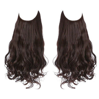Estensioni dei capelli castani castani