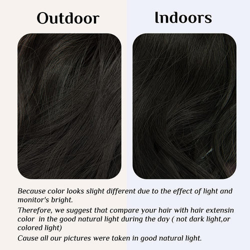Estensioni di capelli da nero a grigio
