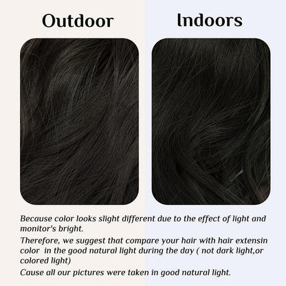 Estensioni di capelli da nero a grigio