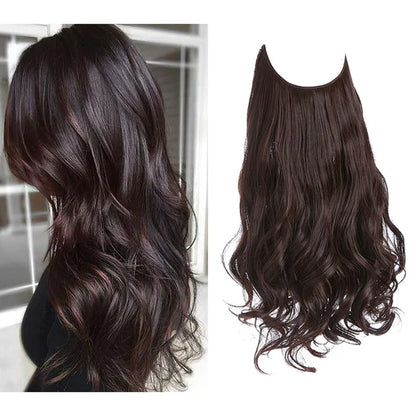 Estensioni dei capelli castani castani