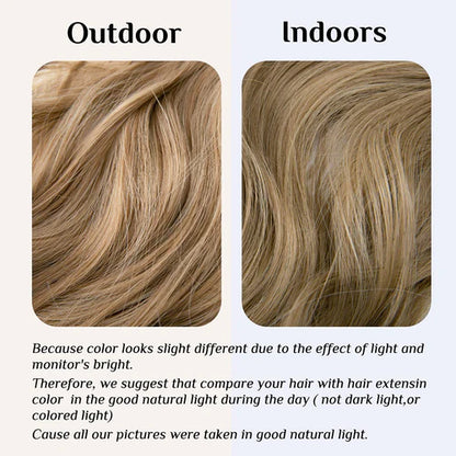 Estensioni di capelli biondi marroni