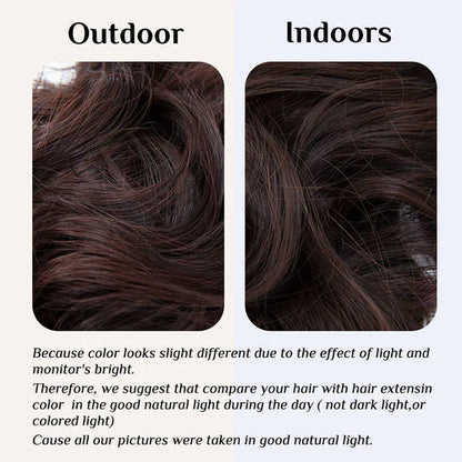 Estensioni dei capelli castani castani