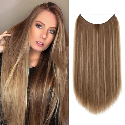 Estensioni di capelli dritte da marrone a bionda