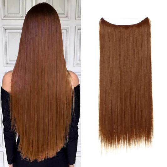 Extensions de cheveux raides en cuivre