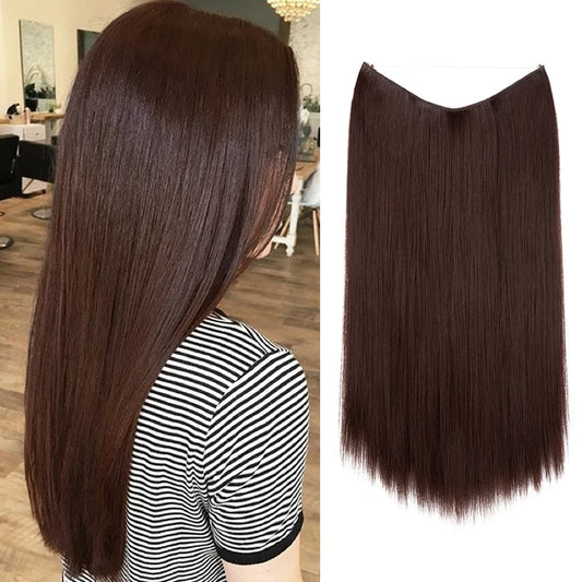 Estensioni dei capelli dritti scuri rapi