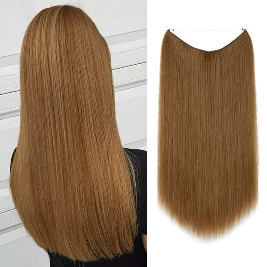 Estensioni di capelli dritti a rama d'oro