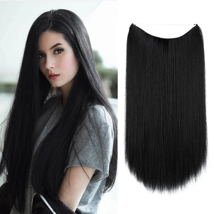 Estensioni di capelli dritti neri