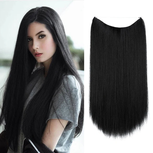 Estensioni di capelli dritti neri