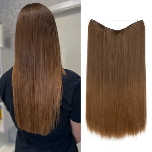 Extensioni per capelli dritti della bruna naturale