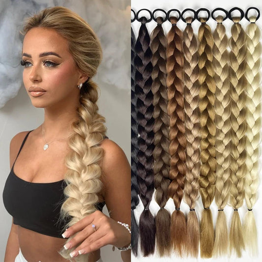 Treccia di capelli bagliori naturali