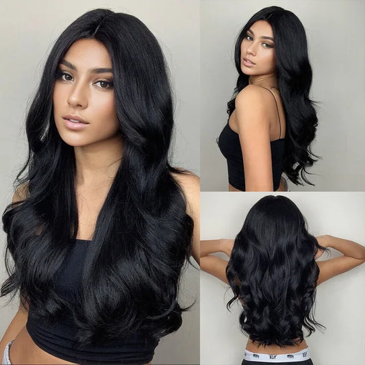 Luxora ™ Black Wavy Wig