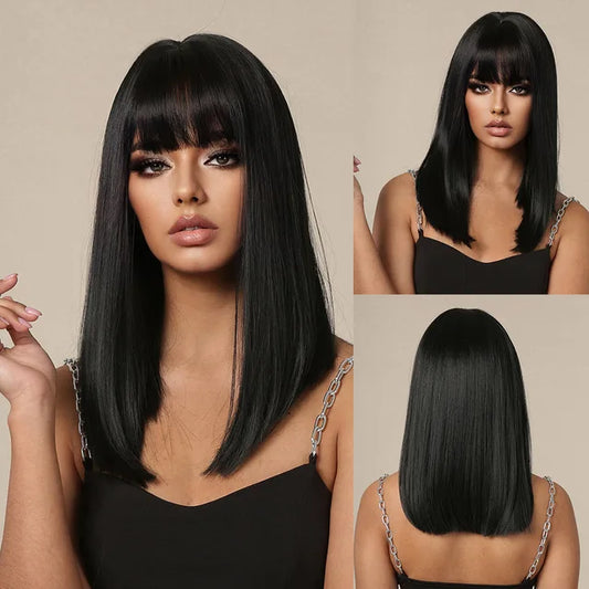 Luxora ™ Black Straight Wig
