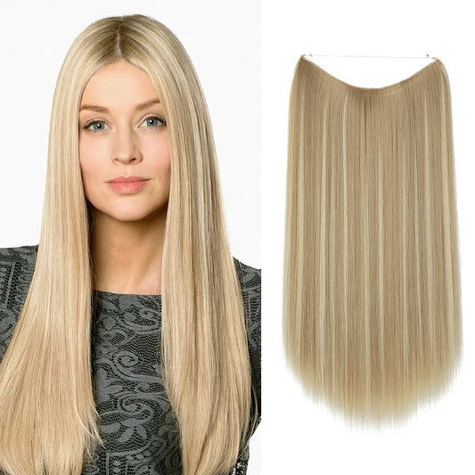 Extensions de cheveux blonds blonds à la vanille