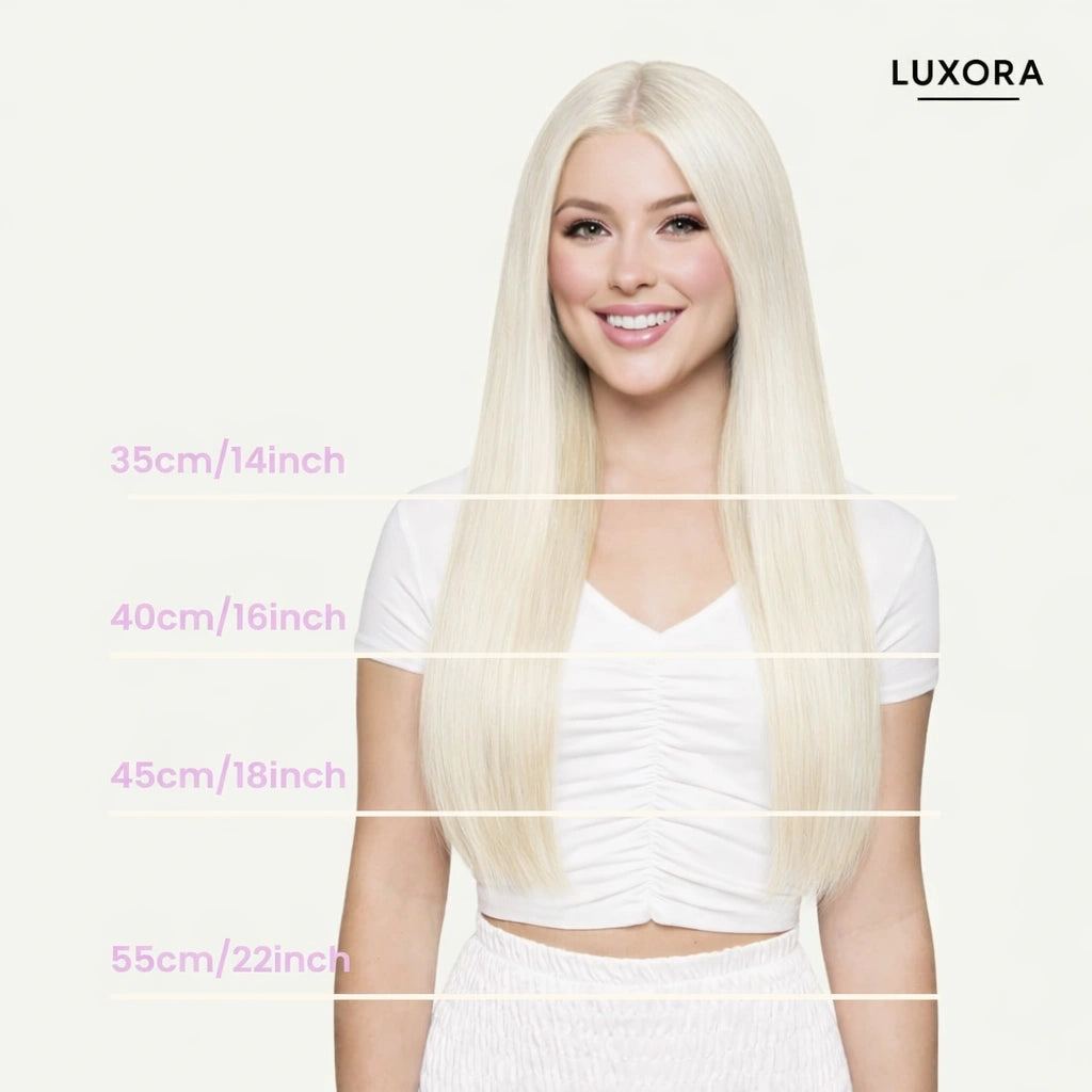 Platinum Blonde Straight Hair Extensions